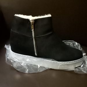 Black suede sneak Boots